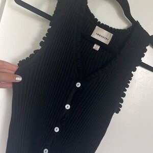 Industry black sweater vest